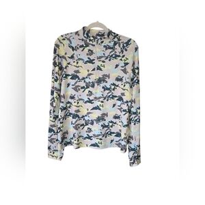 L.L. Bean Access Trial Camo 3/4 Zip Pullover Small/Regular Long Sleeve UPF-50+